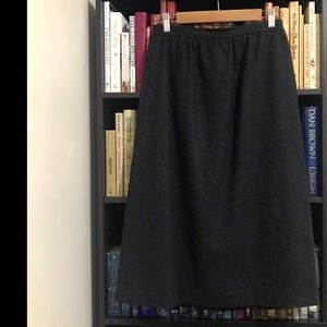 Evan Picone Wool Midi Skirt